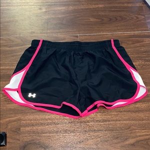 Under Armour black workout running shorts